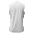 thumbnail image 5 of VNKIDY Women's Solid Color Satin Sleeveless T Shirts V Neck Wrap Front Slim Fit Tees For Office Casual Daily Business Wear Versatile Tops, 5 of 5