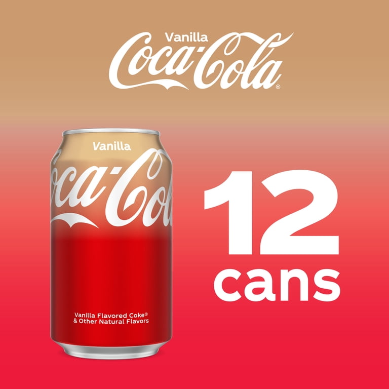 Vanilla Coca-Cola 355ml缶 12本入り✖️４ケース Coca-Cola® Vanilla Soda Cans, 12 pk / 12 fl oz - Kroger