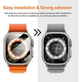 thumbnail image 3 of [4 Pack] Tempered Glass Screen Protector Compatible with Apple Watch Ultra 49mm, 9H Hardness Waterproof Anti-Scratch Bubble-Free, Film for iWatch Ultra Accessories, 3 of 5