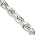 thumbnail image 6 of 925 Sterling Silver 10.25mm Diamond-cut Rope Chain 26 Inch, 6 of 7