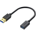 thumbnail image 1 of LAICAIW VCZHS Short USB 3.0 Extension Cable 1ft, USB Extender Cable USB Male to Female for SB Flash Drive, Card Reader, Hard Drive, Keyboard,Mouse,Playstation, Xbox, Printer, Webcam, 1 of 7