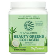 Sunwarrior Beauty Greens Collagen Booster, Unflavored, 10.6 oz (300 g)