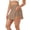 Khaki, variant on Tennis Golf Skirts for Women 2026 Summer High Waist Quick Drying Side Slit Athletic Skorts with Pockets Inner Shorts