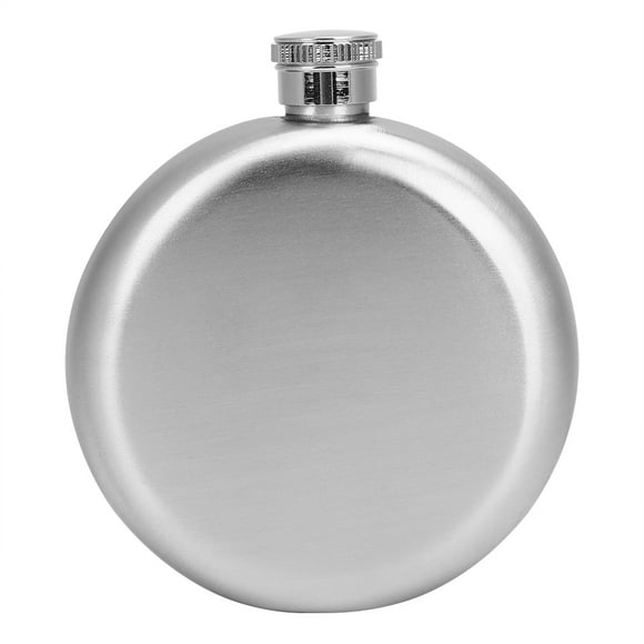 ZOUSSIQI 5oz Portable Stainless Steel Alcohol Whiskey Jug Wine Flagon Bottle Jar ContainerSilver JU316-120208