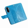 thumbnail image 6 of Butterfly Embossed Wallet Case for Samsung Galaxy A27 5G, PU Leather Flip Cover with Card Holder, Kickstand & Lanyard, Shockproof,,Blue,For Galaxy A27 5G, 6 of 8
