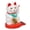 White, variant on BIMZUC Solar Powered Waving Arm Lucky Cat White Fortune Ornament for Wealth and Good Luck Cute Asian Inspired Home Decor 2.5 inches / 6.35 cm Desk Figurine