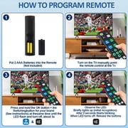 Universal Big Button TV Remote Replacement, Compatible with All Samsung/VIZIO/LG/Son-y/Philips Smart TVs and More