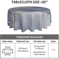thumbnail image 5 of Marble Tablecloth 60 Inch Round Blue Gold Table Cloths Waterproof Rustic with Wrinkle Resistant for Party Picnic Home Dinning Decor, 5 of 6