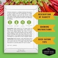 thumbnail image 2 of 5 packs Victoria Rhubarb Seeds - Non-GMO Heirloom Full Sun Perennial Vegetable, 2 of 8