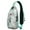 Light Christmas Snowflake, variant on Sling Backpack,Light Christmas Snowflake Pattern Crossbody Bag with Water Bottle Holder,Waterproof Sling Bag for Men/Women with Chest Phone Holder for Hiking,Travel