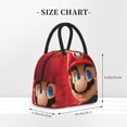 thumbnail image 4 of Lsque Mario Print Lunch Bag, Insulated Lunch Box, Small Leakproof Cooler Food Lunch Containers Reusable High Capacity Lunch Tote Bags for Work, Travel, Outdoor, 4 of 8