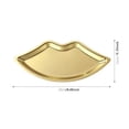 thumbnail image 2 of 2PCS Stainless Steel Lip Shaped Jewelry Tray Home Cosmetics Metal Tray Female Jewelry Storage Tray Decorative,B, 2 of 5