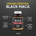 thumbnail image 3 of Herba Organic Black Maca Root for Men 3500mg – 180 Capsules | Sourced from Peru | 10:1 Extract with Black Pepper | Made in Canada, 3 of 9