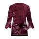 thumbnail image 4 of Cárdigan de botones para mujer, chaqueta estampada, chaqueta de cárdigan con cuello y mangas 3/4, chaqueta de cárdigan informal, cárdigan de algodón de imitación para mujer, 4 of 5