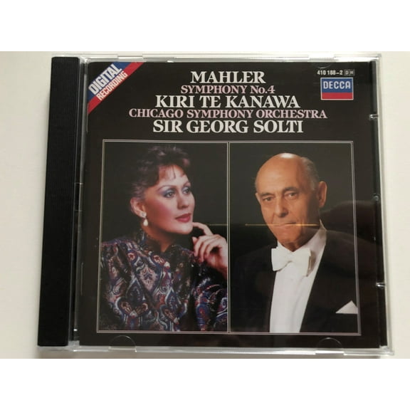 Mahler: Symphony No. 4 - Kiri Te Kanawa, Chicago Symphony Orchestra, Sir Georg Solti / London Records Audio CD 1984 / 410 188-2 DH