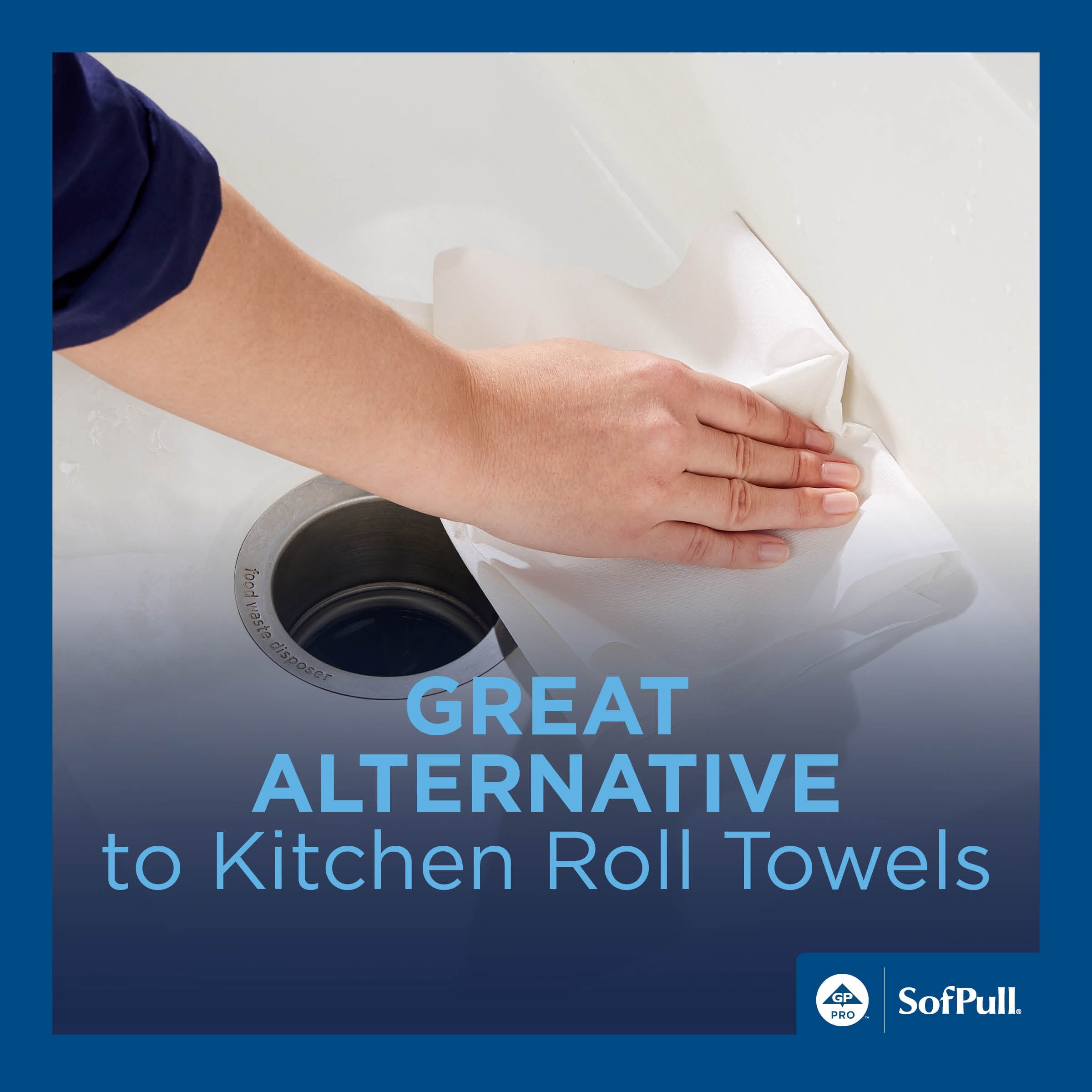 SofPull® Large High-Capacity Premium Paper Towel by GP PRO (Georgia-Pacific), White, 4 Rolls Per Case