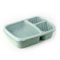 thumbnail image 1 of Microwave Wheat Straw Dinnerware Lunch Box Food Fruit Container Lunchbox Picnic Storage Boxs green, 1 of 6