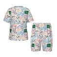 thumbnail image 1 of Fotbe Back To School Pijama Estampada de 2 Piezas para Niños – Ropa de Dormir de Manga Corta Cómoda para Niños y Niñas, Camiseta y Shorts de Algodón-4X-Large, 1 of 6