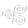 thumbnail image 1 of Circular Knitting Needle, Lightweight 3Pcs Spiral Cable Knitting Needle  For Shawls Silver, 1 of 8