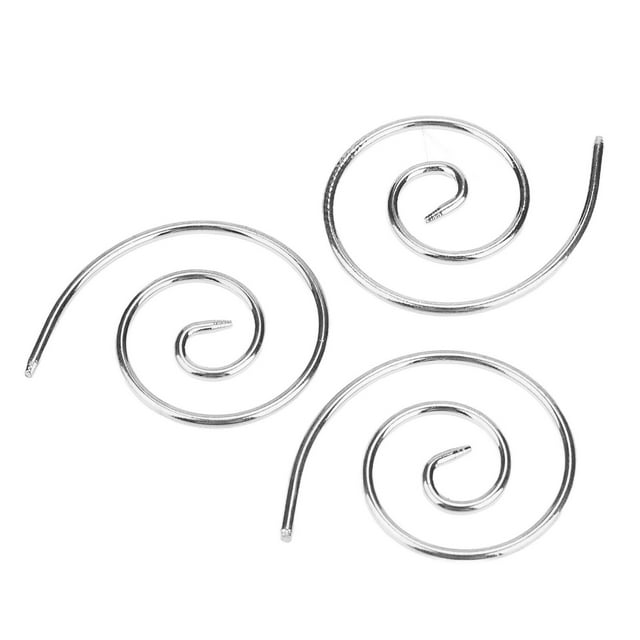 Circular Knitting Needle, Lightweight 3Pcs Spiral Cable Knitting Needle For Shawls Silver