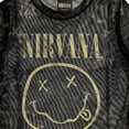 thumbnail image 2 of Nirvana Ladies Crop Top: Yellow Happy Face (Mesh) (XX-Small), 2 of 2