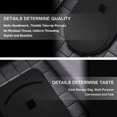 thumbnail image 4 of Gafas de sol de piel para coche con clip INTOR, visor solar negro, 4 of 6