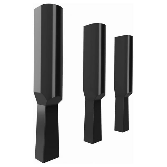 Side Mount Fishing Rod Holders 3-Pack - Boat Fishing Rod Racks - Weatherproof Rust Resistant Plastic - USA Made - Kayak, Pontoon, Bass Boat Accessories 12in L Black