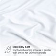 thumbnail image 3 of (2 pack) Bare Home Fitted Sheet - 22" Extra Deep Pocket - Premium 1800 Collection - Cal King, White, 3 of 14