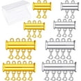 thumbnail image 1 of 8 Piezas 4 Tamaños Hebilla Deslizante Cerradura Collar Conector Trenzado Tubo Deslizante Hebilla Correa Estuche De Almacenamiento Para Pulsera En Capas Collar Joyería Artesanal Zhivalor WMZL-1044-3, 1 of 4