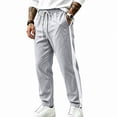 thumbnail image 3 of UDAUDU Men's Wide Leg Sweatpant Athletic Lounge Baggy Pants with Pockets Drawstring Trouser Casual Workout Open Bottom Sweatpant 2XL, 3 of 9