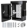 thumbnail image 2 of Outdoor Electrical Box, Cold-Rolled  Plate,  Alloy  Beam, One- Ventilation Design, IP65 , Wall/Pole Mounted (17.8" x 13.8" .9"), 2 of 7