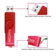 thumbnail image 3 of Samdata Unidades Flash Usb De 128 Gb, 1 Paquete De Unidades De Memoria Usb De 128 Gb, Unidad De Salto Con Luz Led Para Almacenamiento Y Copia De Seguridad (1 Paquete Rojo), 3 of 5