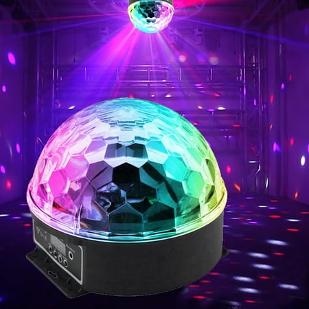 6 Colors LED Crystal Magic Ball Effect Light Disco DJ Stage Party