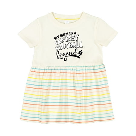 

Inktastic My Mom is a Fantasy Football Legend Girls Baby Dress