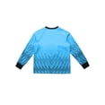 thumbnail image 4 of Haitryli Boys Goalkeeper Jersey Quick-Dry Long Sleeve Protective Sponge Pad Goalie Apparel Shirts Light Blue 16, 4 of 5