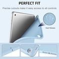 thumbnail image 4 of Case Compatible with iPad 9th/8th/7th Generation Case, iPad 10.2 Inch Case with Pencil Holder, TPU Smart Stand Back Case Cover for iPad Case 2021/2020/2019, Auto Wake/Sleep, Lilac, 4 of 4