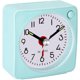 thumbnail image 2 of Reloj despertador analógico de viaje, 2,25 pulgadas, reloj ultrapequeño con función de repetición y luz, súper silencioso, sin tictac, funciona con pilas, (verde) Feliz Sencillez, 2 of 5