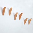 thumbnail image 5 of Gancho para abrigos de baño Ganchos de madera Ganchos de pared, Ganchos para abrigos, Ganchos de madera de caucho (juego de 6) Ganchos de pared Ganchos para colgar abrigos, Ganchos para sombreros,, 5 of 5