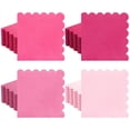thumbnail image 1 of Servilletas de cóctel Zhanmai con forma de bebida festoneada, 12,5 x 12,5 cm, paquete de 100, 1 of 6