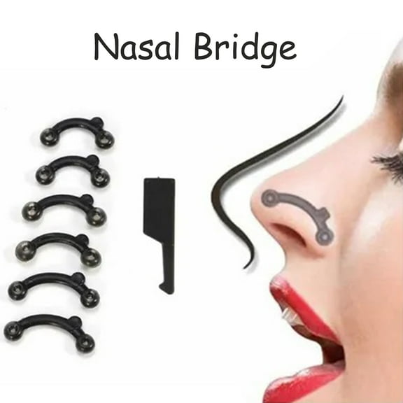 Pnellth 1 Set Nasal Bridge High Elasticity Lifting Nose Mini Nose Bridge Heightening Device Shaper for Adult Black