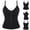 🔥 Black, variant on Body Shaper for Women Shapewear Women Tight Solid Color Fishnet Cloth Corset Breathable Corset Waist Belt Bra Bodice Fashion for Work & Office L