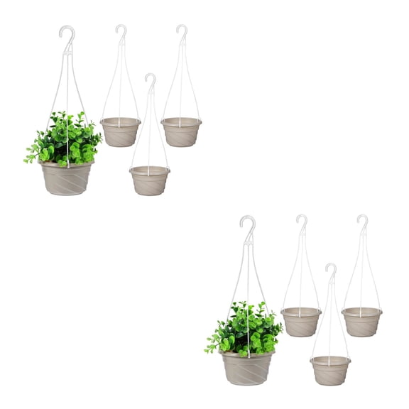 Raindrops 8 pcs Hanging Flower Pots Hanging Planter Window Hanging Pots for Plants