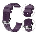 thumbnail image 3 of Correa de reloj de silicona deportiva Pulsera de fitness Reemplazo de correa de silicona para Garmin / HUAWEI / Samsung 20 mm, Morado oscuro Inevent EL2640-09, 3 of 7