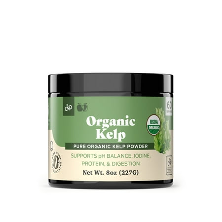 Organic Sea Kelp Powder Supplement - Bulk Raw Kelp & Dry Seaweed Powder 8oz 75 Serving Thyroid, Iodine, & Digestion