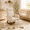 Beige, variant on Someet Nursery Rocking Chair with Footrest,Lambswool Material Rocker Armchair with High Backrest and Pillow for Bedroom Living Room,White