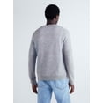 thumbnail image 3 of Free Assembly Men’s Cashmere Crewneck Sweater with Long Sleeves, Midweight, Sizes XS-2XL, 3 of 6