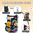 thumbnail image 3 of Gynky Cat Silicone Case with Keyring for Touchland Hand Sanitizer Mist Case 1FL. OZ, With Cute 6 Charms Accessory, Black, 3 of 7