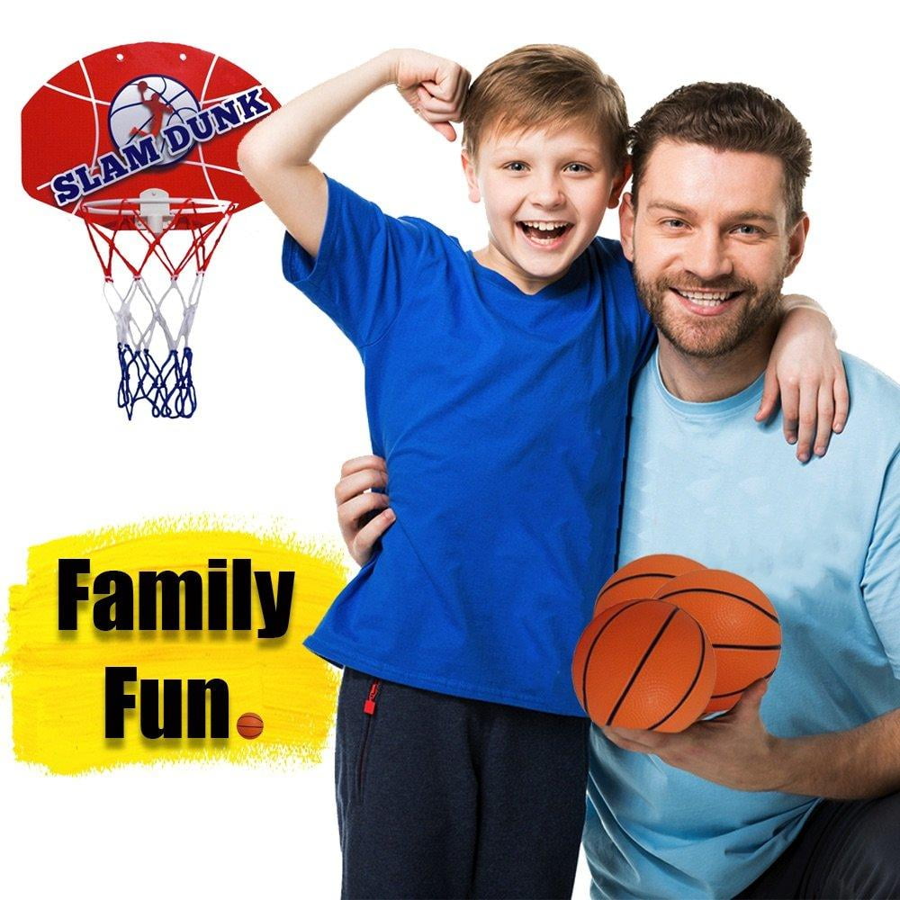 Buy Kipi Toys Slam Dunk Mini Basketball Hoop SetOver the Door Plastic