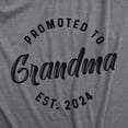thumbnail image 2 of Womens Promoted to Grandma Est 2024 T shirt Best Gift Funny Novelty Graphic Tee Womens Graphic Tees, 2 of 9