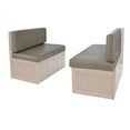 RecPro RV Booth Cushions with Memory Foam Camper Trailer Bed (Chestnut, 38")
